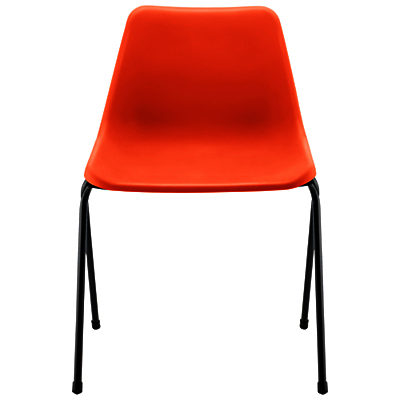 Robin Day Polypropylene Side Chair Flame Orange Robin Day Polypropylene Side Chair Flame Orange
